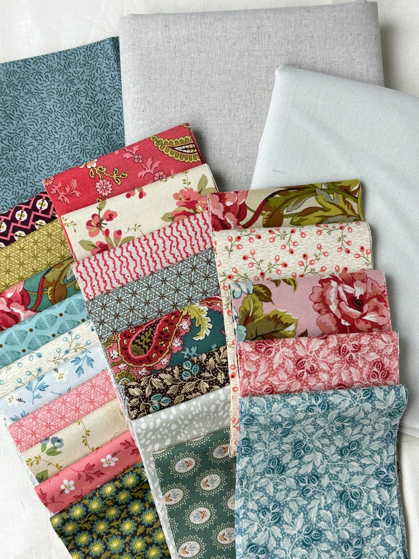Life in the Meadows fabrics for background, borders and patchwork