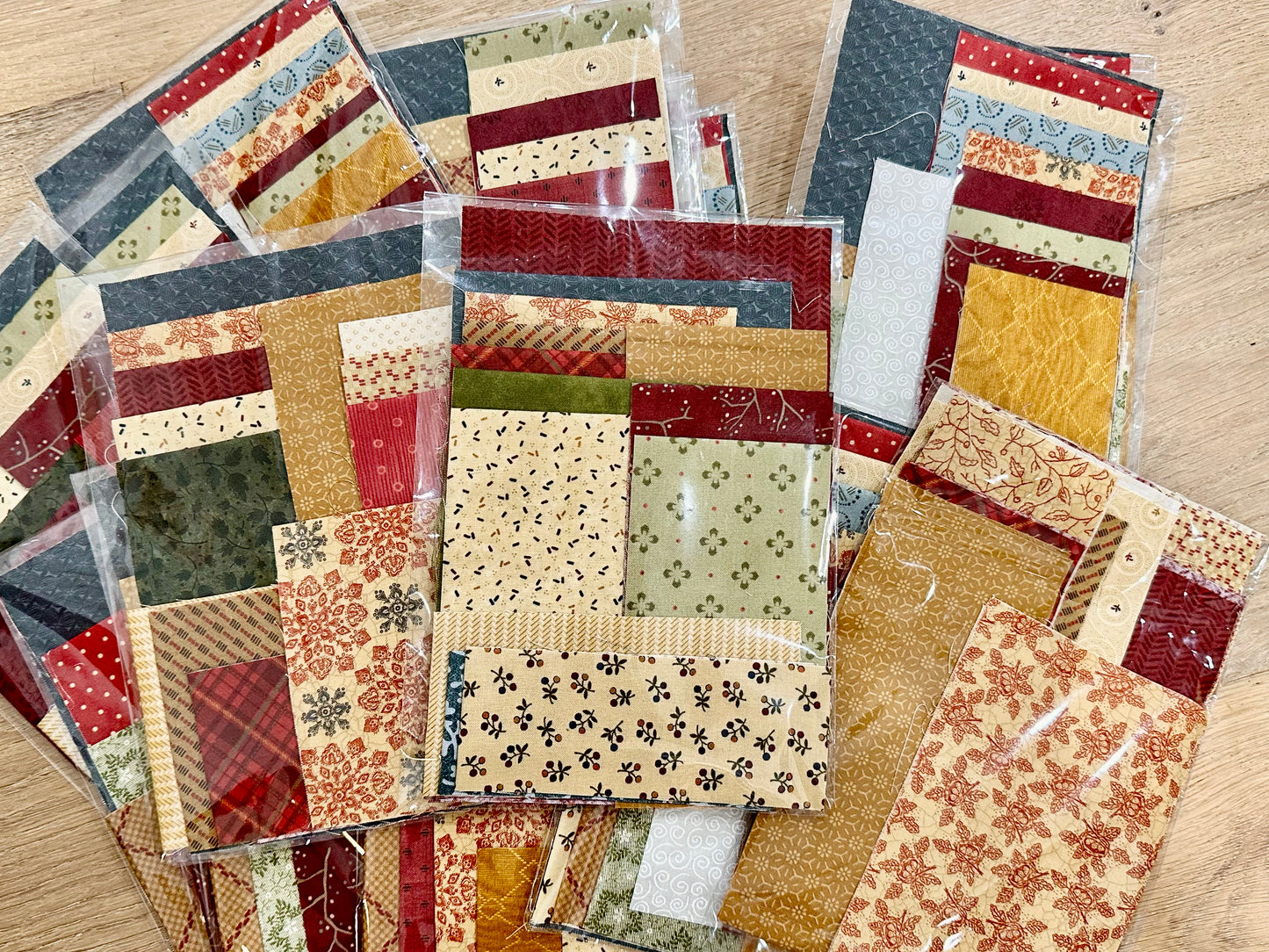 Christmas fabric scrap packs