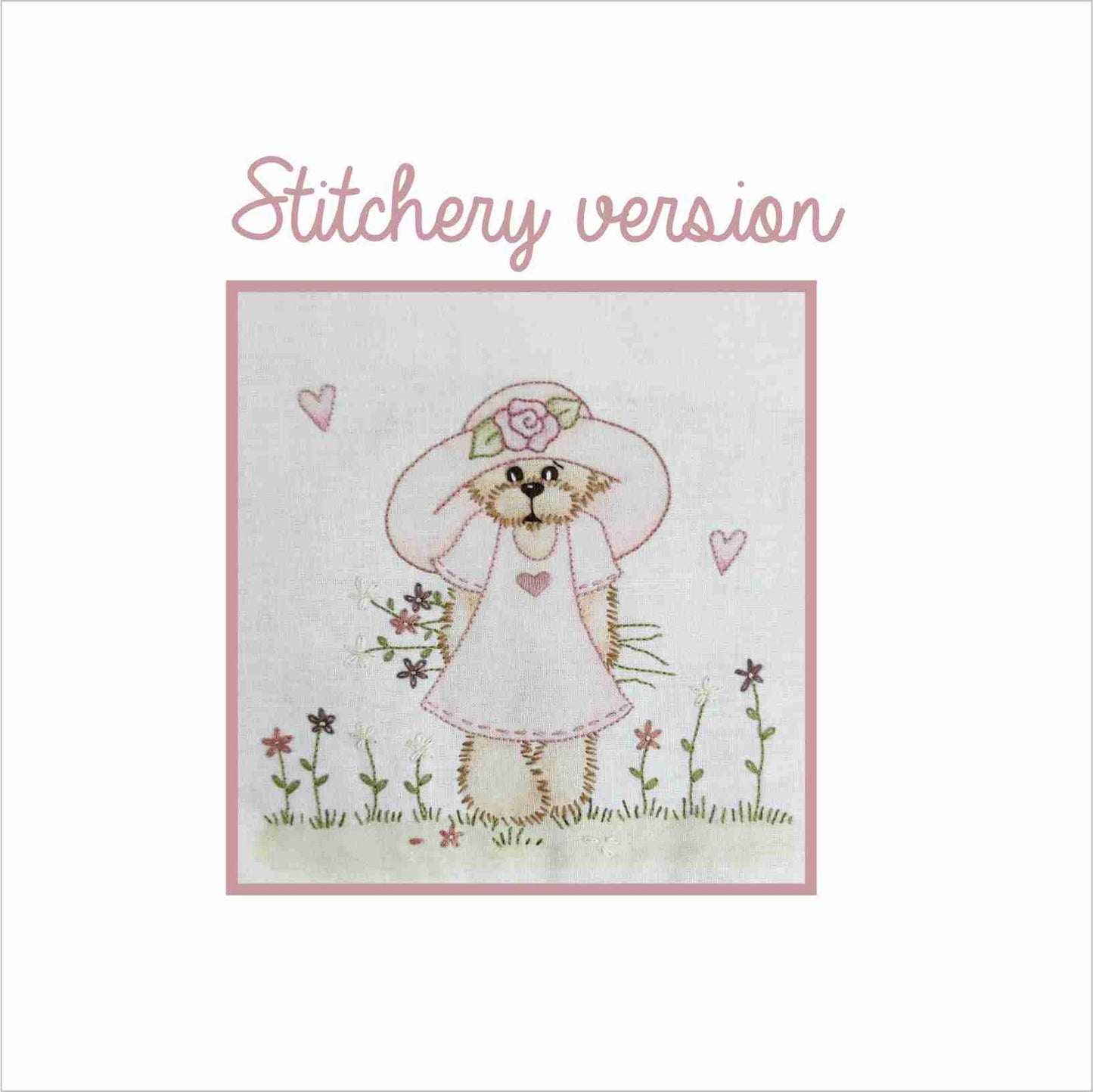 PDF Downloadable pattern Teddy's Garden Treasures - Block Three Pattern