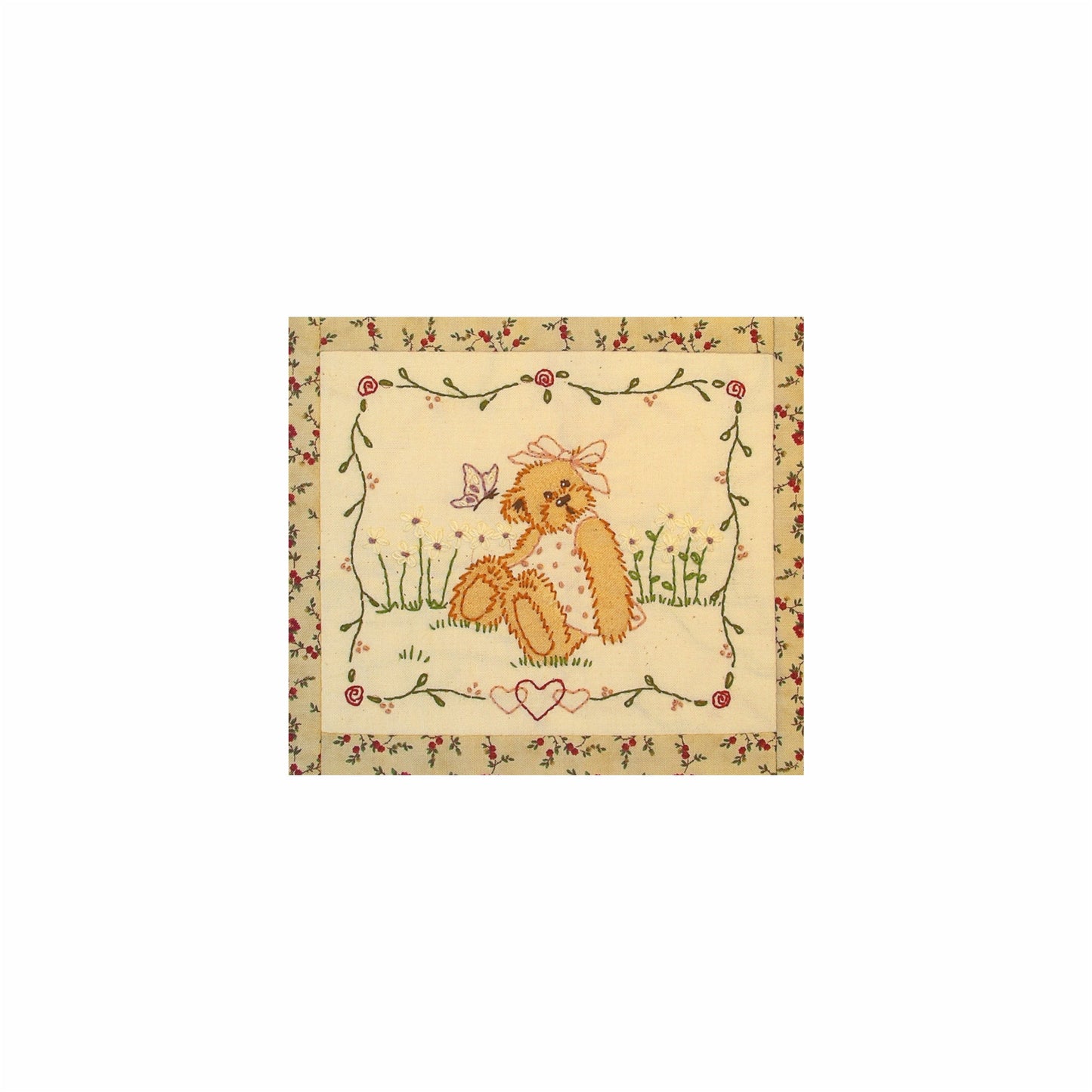 TEDDY WITH BUTTERFLY - Downloadable Pattern