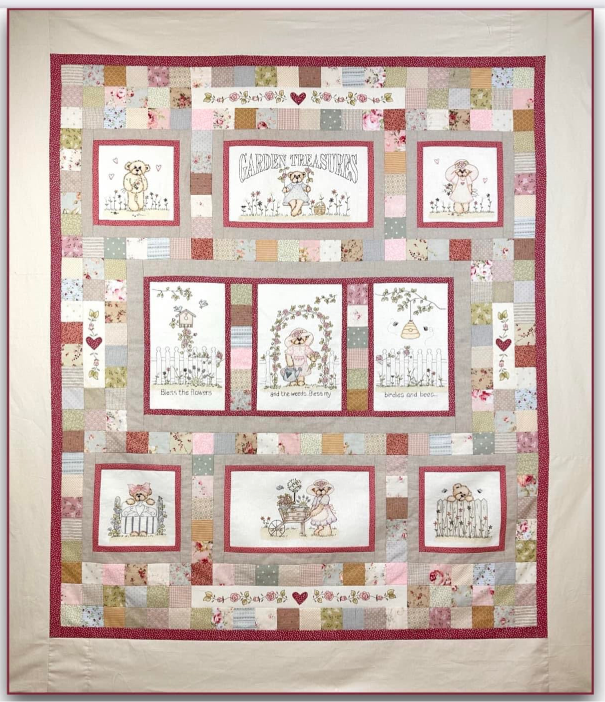 Teddy's Gardern Treasure - Block Two Pattern