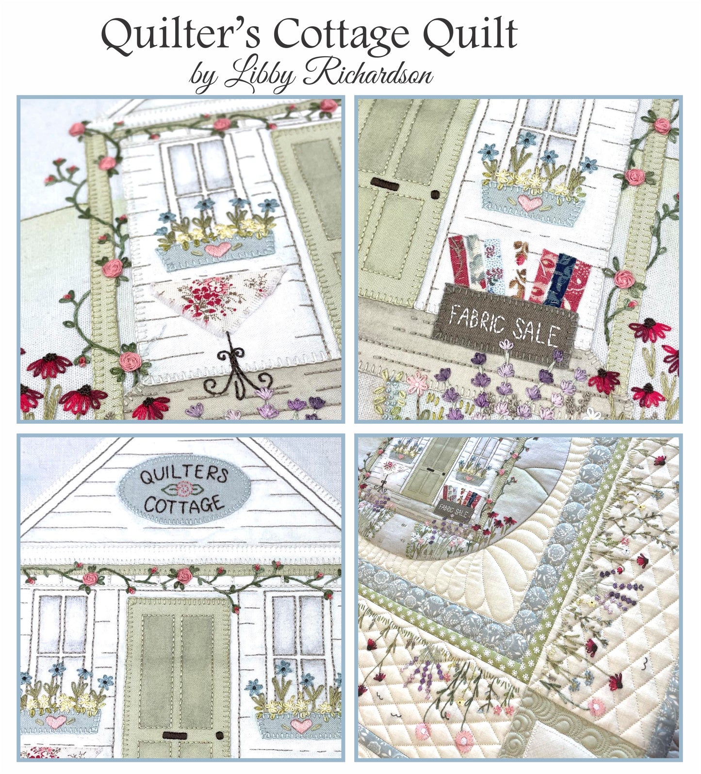 Quilter's Cottage Quilt Full fabric kit by Libby Richardson