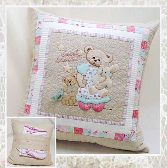 SWEET DREAMS CUSHION & PYJAMA HOLDER