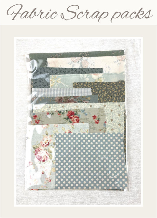 Fabric scrap pack - Country Blue