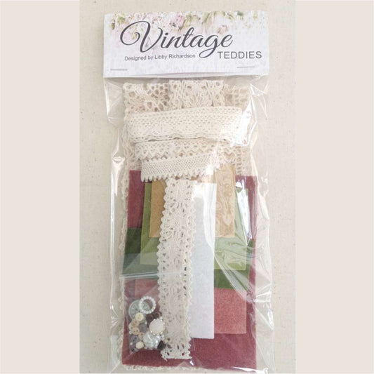 VINTAGE TEDDIES EMBELLISHMENT PACK