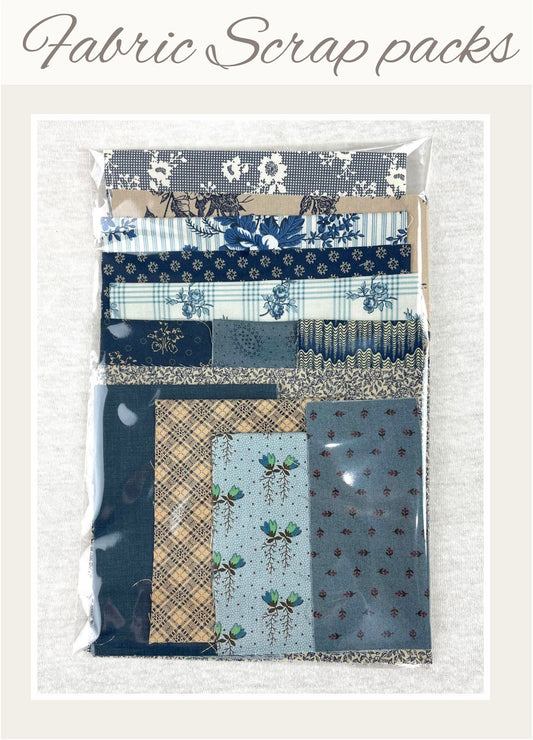 Fabric scrap pack - Navy