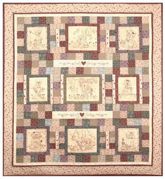 TEDDIES AT PLAY QUILT