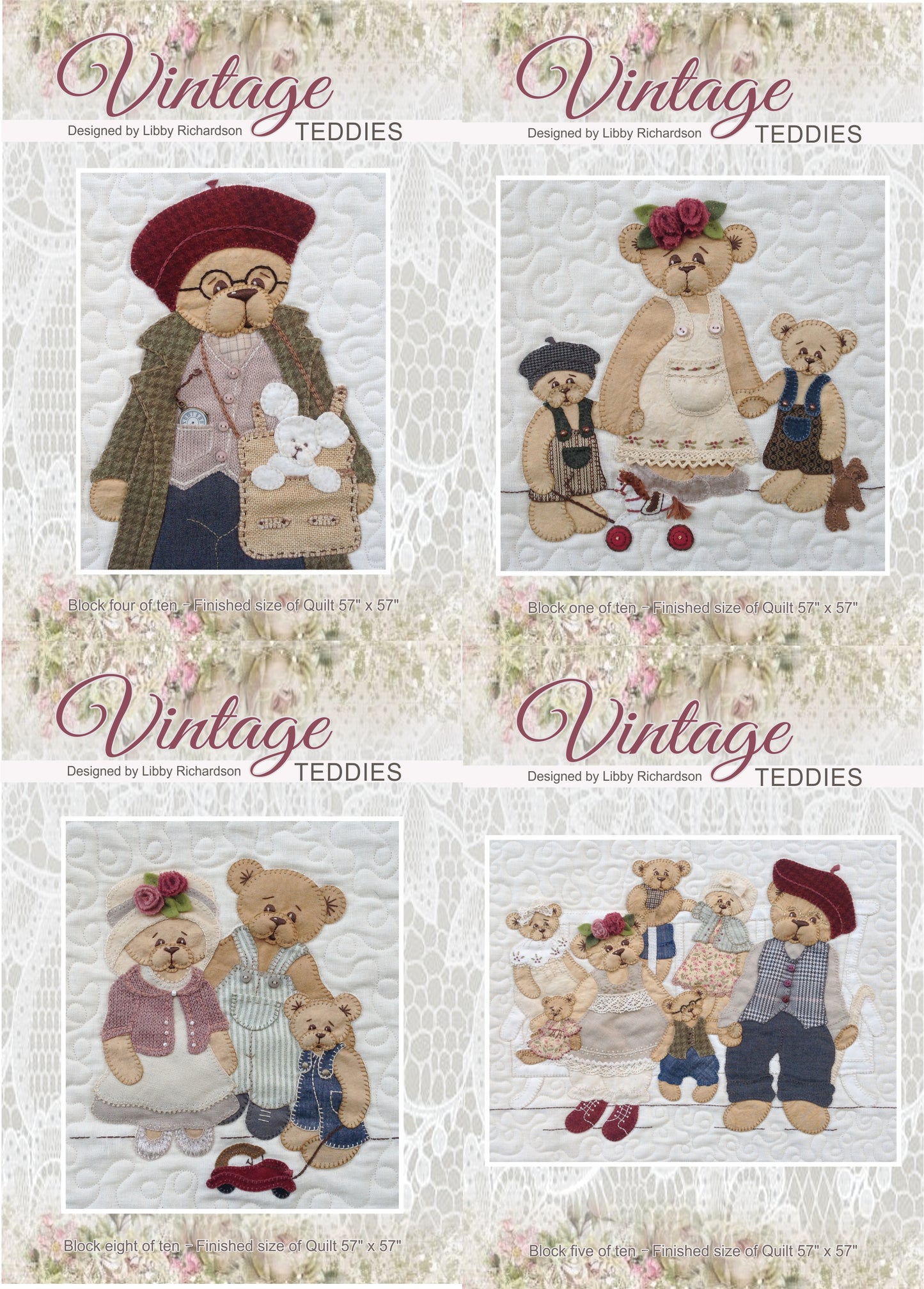 VINTAGE TEDDIES QUILT