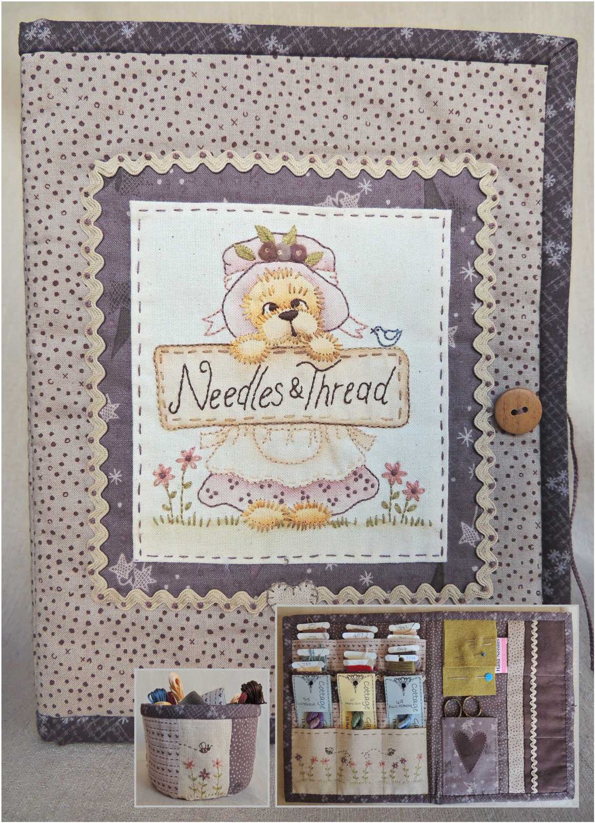 Needle case and thread bin Artsmart craft cottage